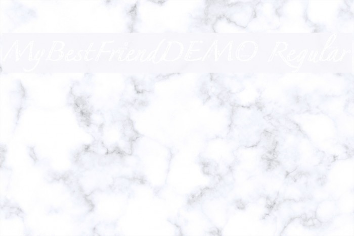 MyBestFriendDEMO Regular Font examples