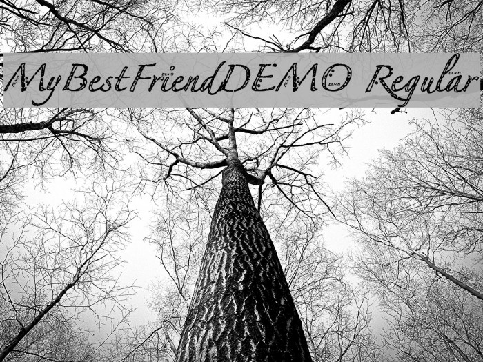 MyBestFriendDEMO Regular Font examples