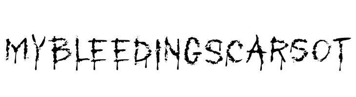 MyBleedingScarsOT  baixar fontes gratis