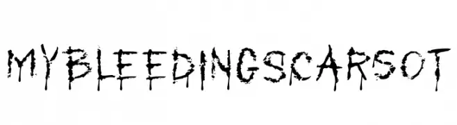 MyBleedingScarsOT  لخطوط تنزيل