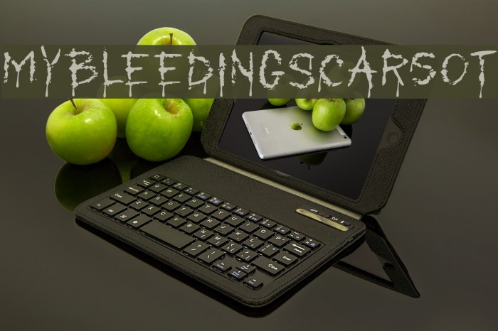 MyBleedingScarsOT Font examples