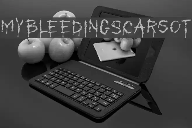 MyBleedingScarsOT Font examples