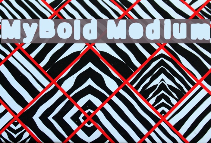MyBold Medium Font examples