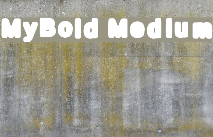 MyBold Medium Font examples