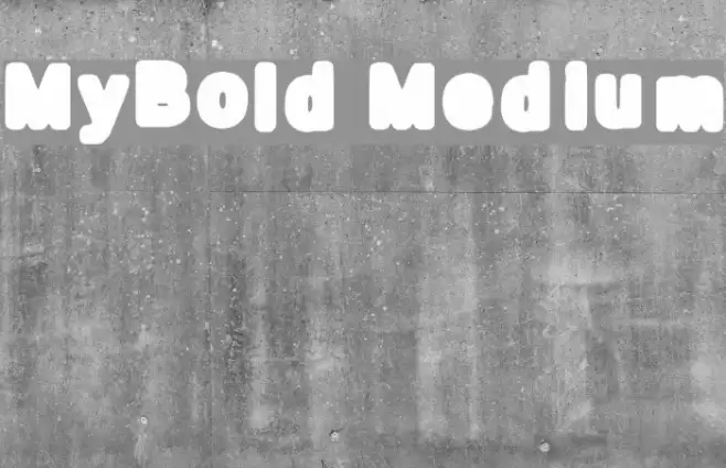 MyBold Medium फ़ॉन्ट examples