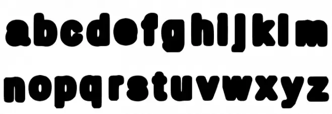 MyBold Medium Schriftart Kleinbuchstaben