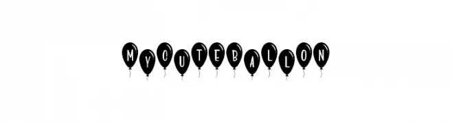 MyCuTEBaLlON  Frei Schriftart Herunterladen