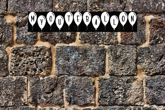 MyCuTEBaLlON Font examples