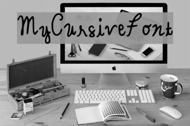 MyCursiveFont Example 1