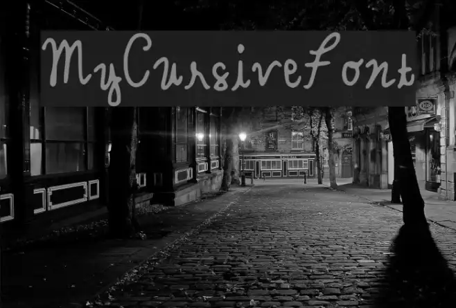 MyCursiveFont Example 2