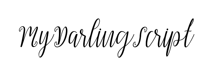 MyDarlingScript  नि: शुल्क फ़ॉन्ट्स डाउनलोड