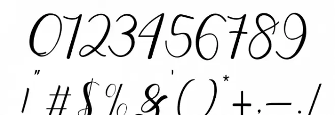 MyDarlingScript Font OTHER CHARS