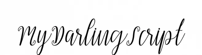 MyDarlingScript  नि: शुल्क फ़ॉन्ट्स डाउनलोड