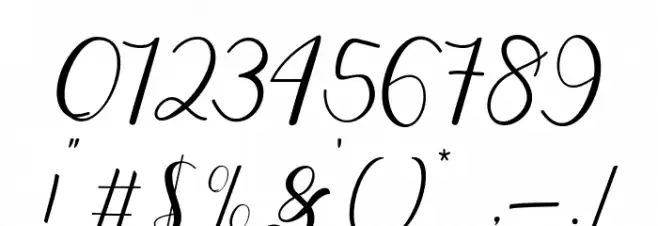 MyDarlingScript Font OTHER CHARS