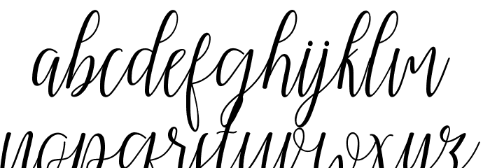 MyDarlingScript Font LOWERCASE