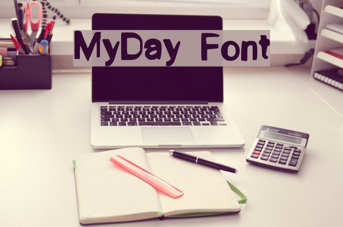 MyDay Font examples