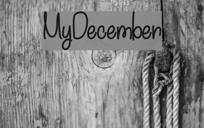 MyDecember Fonte examples
