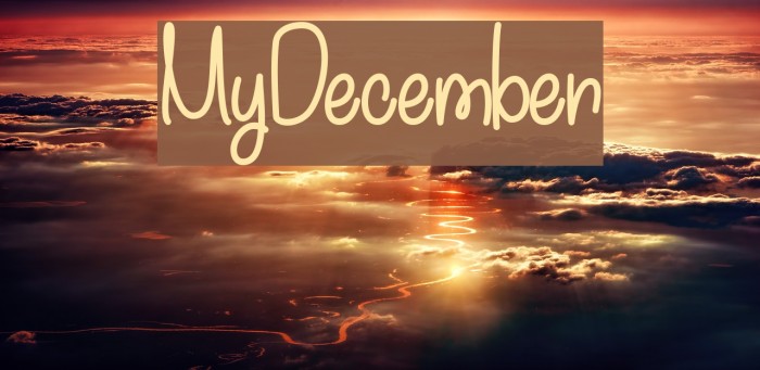 MyDecember Fonte examples