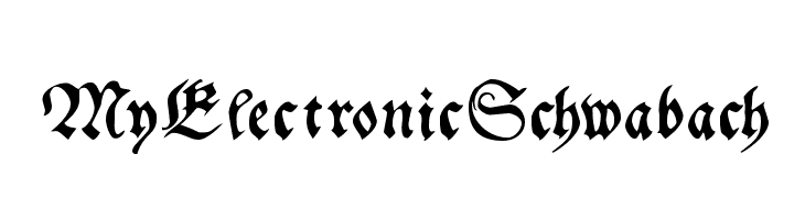 MyElectronicSchwabach Font