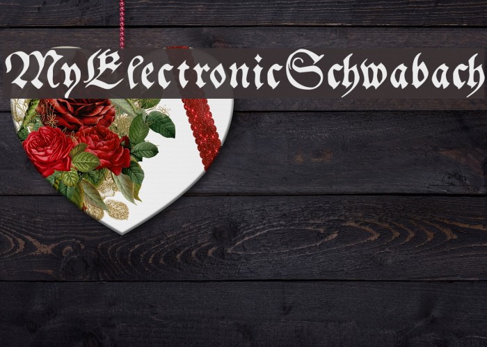 MyElectronicSchwabach Font examples