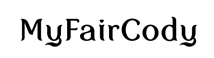 MyFairCody  font caratteri gratis