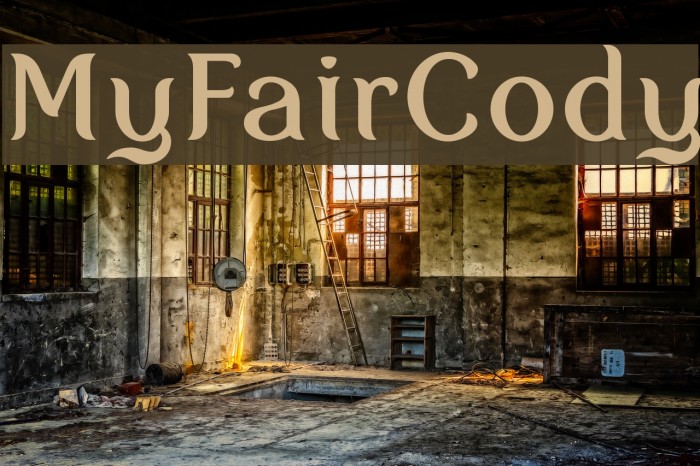 MyFairCody Font examples