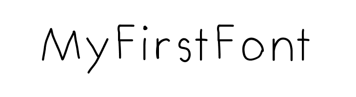 MyFirstFont  Скачать бесплатные шрифты