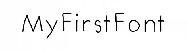 MyFirstFont  नि: शुल्क फ़ॉन्ट्स डाउनलोड