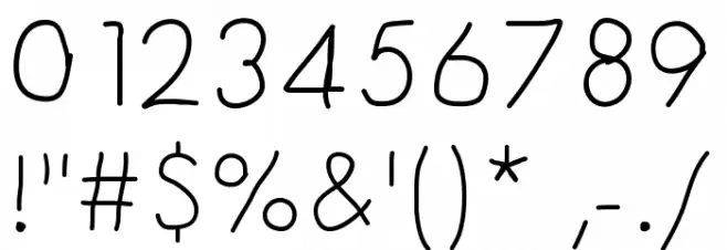 MyFirstFont Fonte OUTROS PERSONAGENS