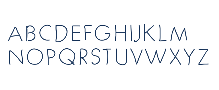 MyFirstFont Uppercase