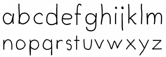 MyFirstFont Fonte MINÚSCULAS