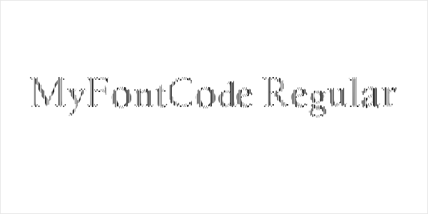 MyFontCode Regular Logo