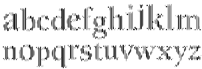MyFontCode Regular Font LOWERCASE