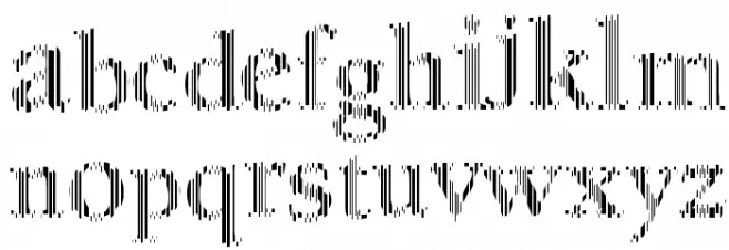 MyFontCode Regular 字体 小写