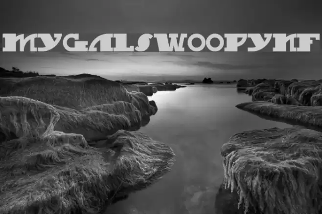 MyGalSwoopyNF フォント examples