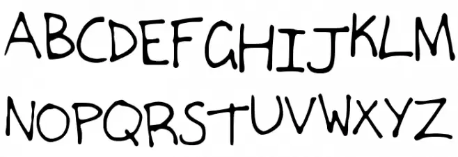MyHandwriting Fonte MAIÚSCULAS