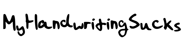 MyHandwritingSucks  تنزيل الخطوط