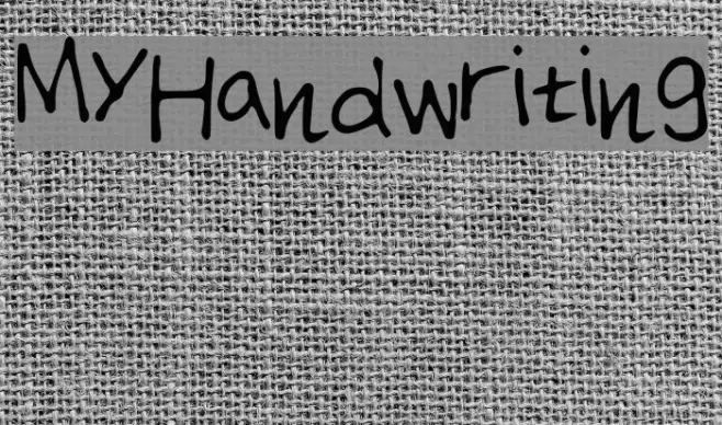 MyHandwriting Example 1