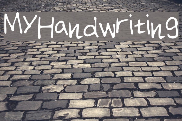 MyHandwriting Font examples