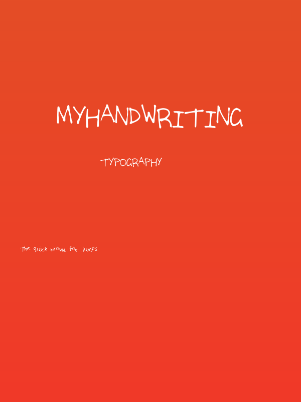 MyHandwriting Poster