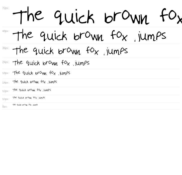 MyHandwriting Waterfall