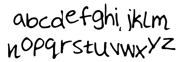 MyHandwriting Font LOWERCASE