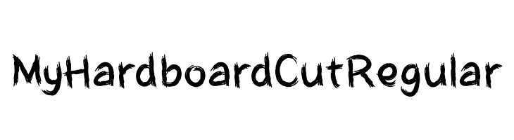 MyHardboardCutRegular  Fuentes Gratis Descargar