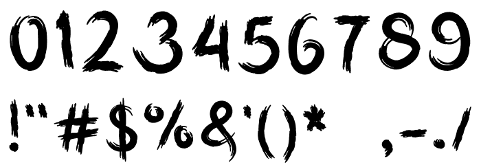 MyHardboardCutRegular Font OTHER CHARS