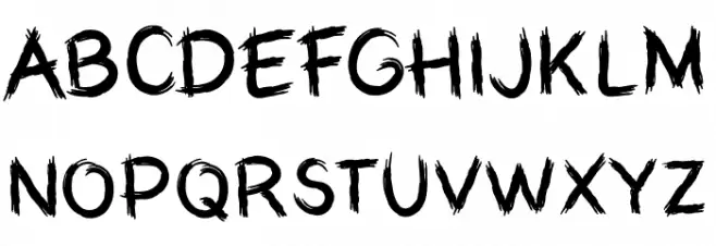 MyHardboardCutRegular Шрифта ВЕРХНИЙ