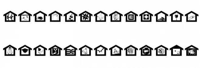 MyHouse Шрифта ВЕРХНИЙ