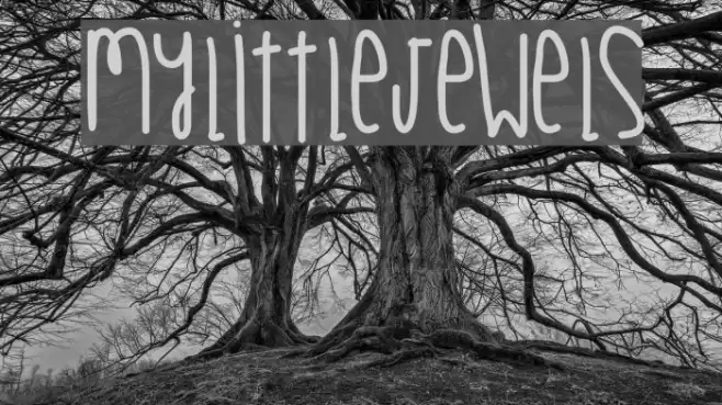 MyLittleJewels Font examples