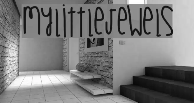 MyLittleJewels Font examples