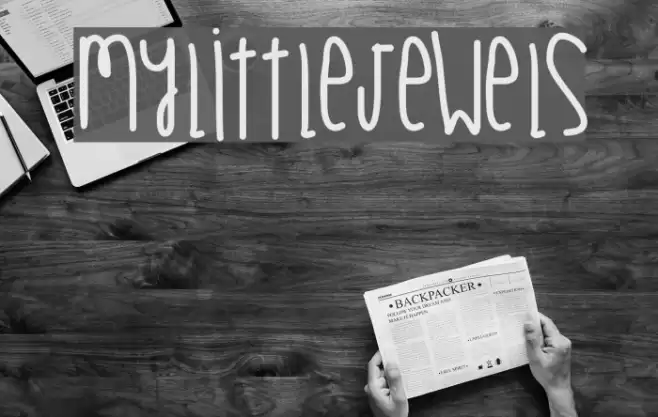MyLittleJewels Font examples