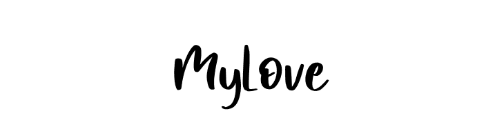 MyLove  Frei Schriftart Herunterladen